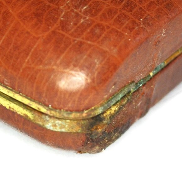 Vintage Gilbert Travel Alarm Clock In Folding Case 1940s Collectible Time Pieces - Picture 10 of 10